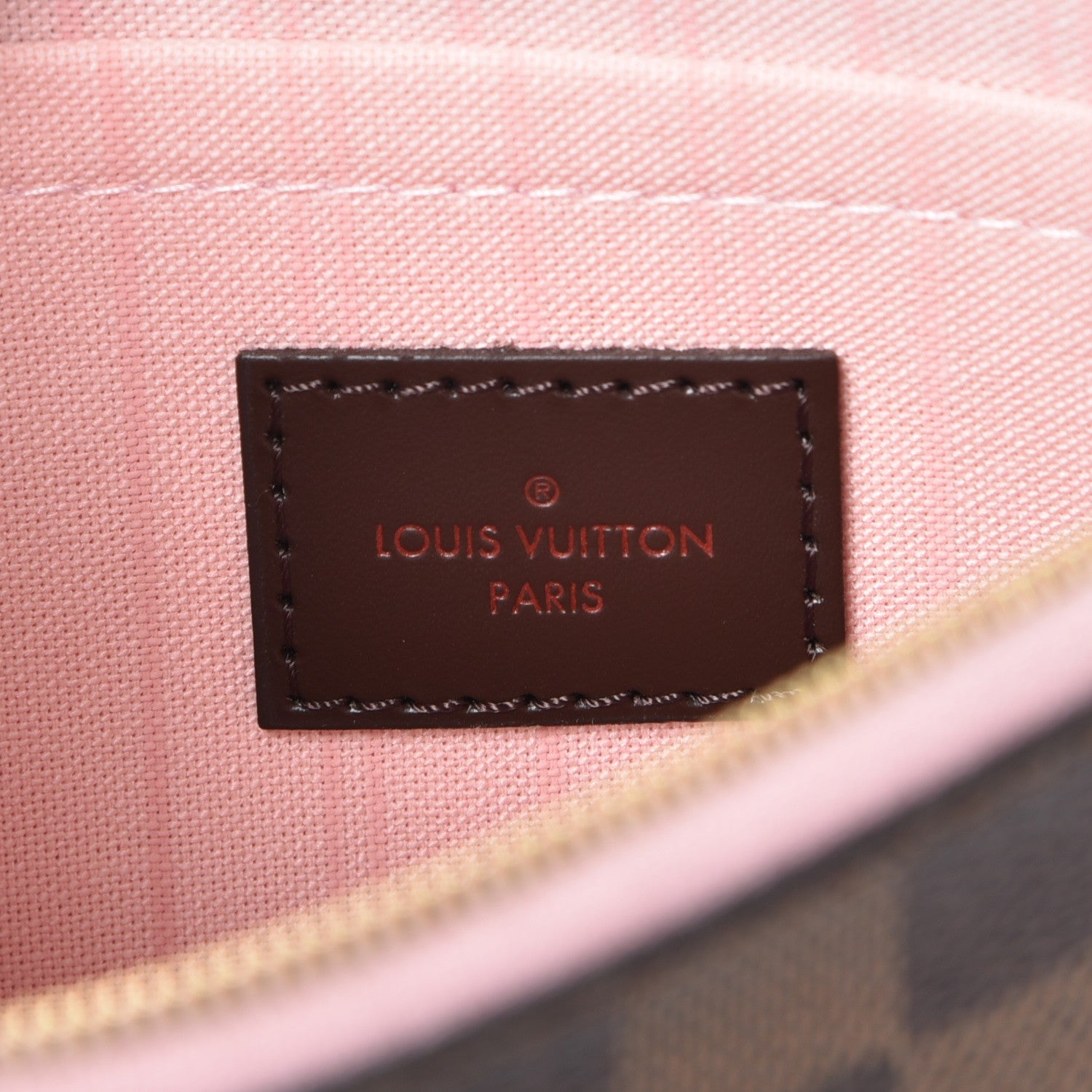 Louis Vuitton Damier Ebene Neverfull MM GM Pochette Rose Ballerine 6 of 8