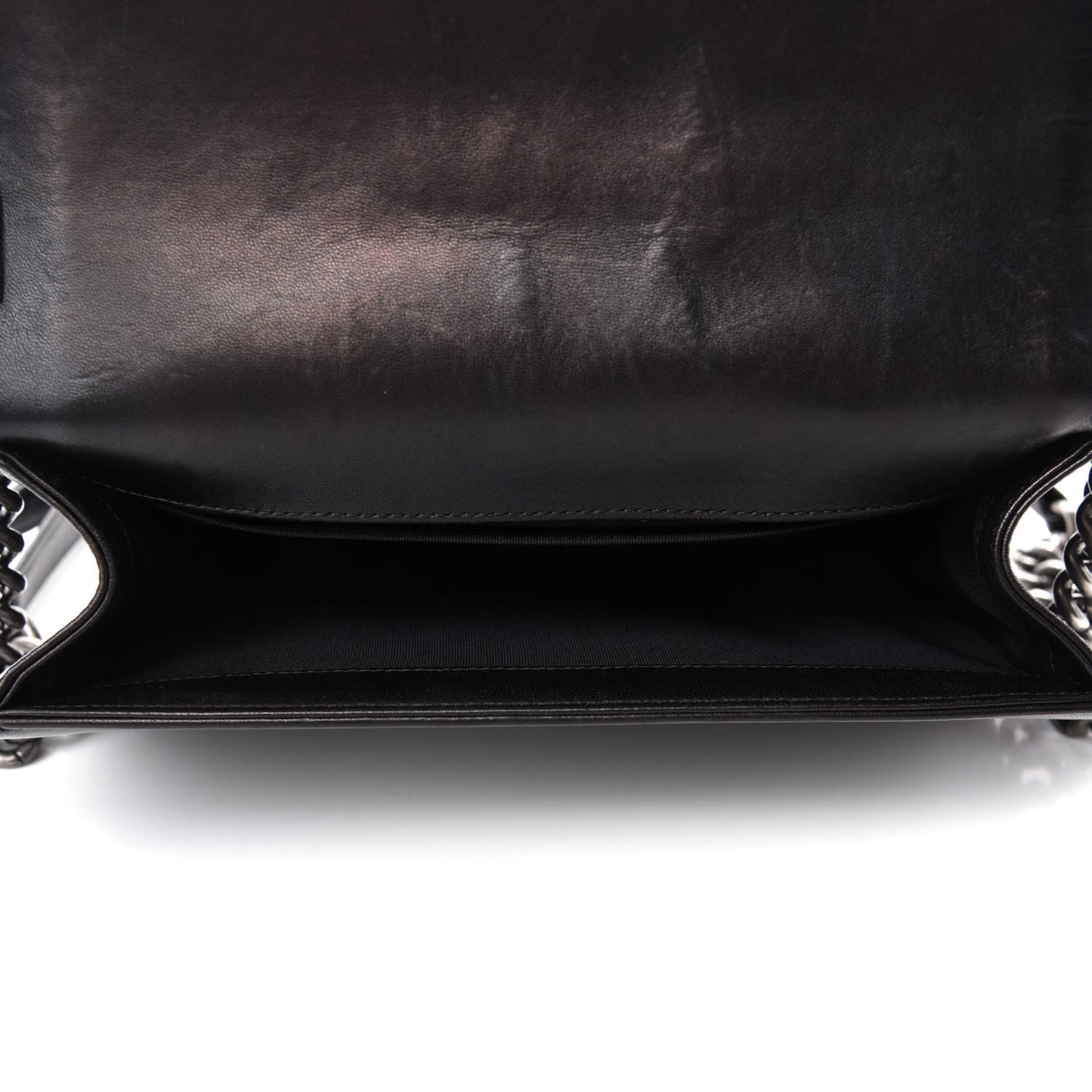 Lambskin Quilted Medium Boy Flap Black