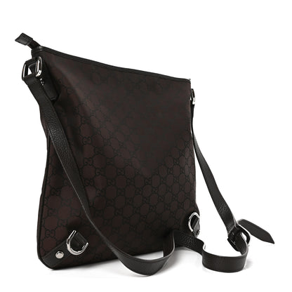 Gucci Nylon Monogram Abbey Messenger Bag Dark Brown 3 of 10