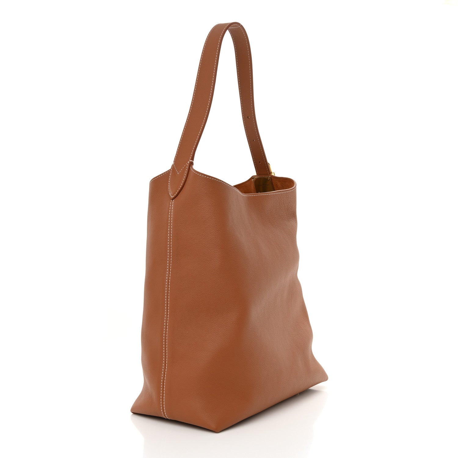 Louis Vuitton Grained Calfskin Low Key Hobo MM Cognac 4 of 10