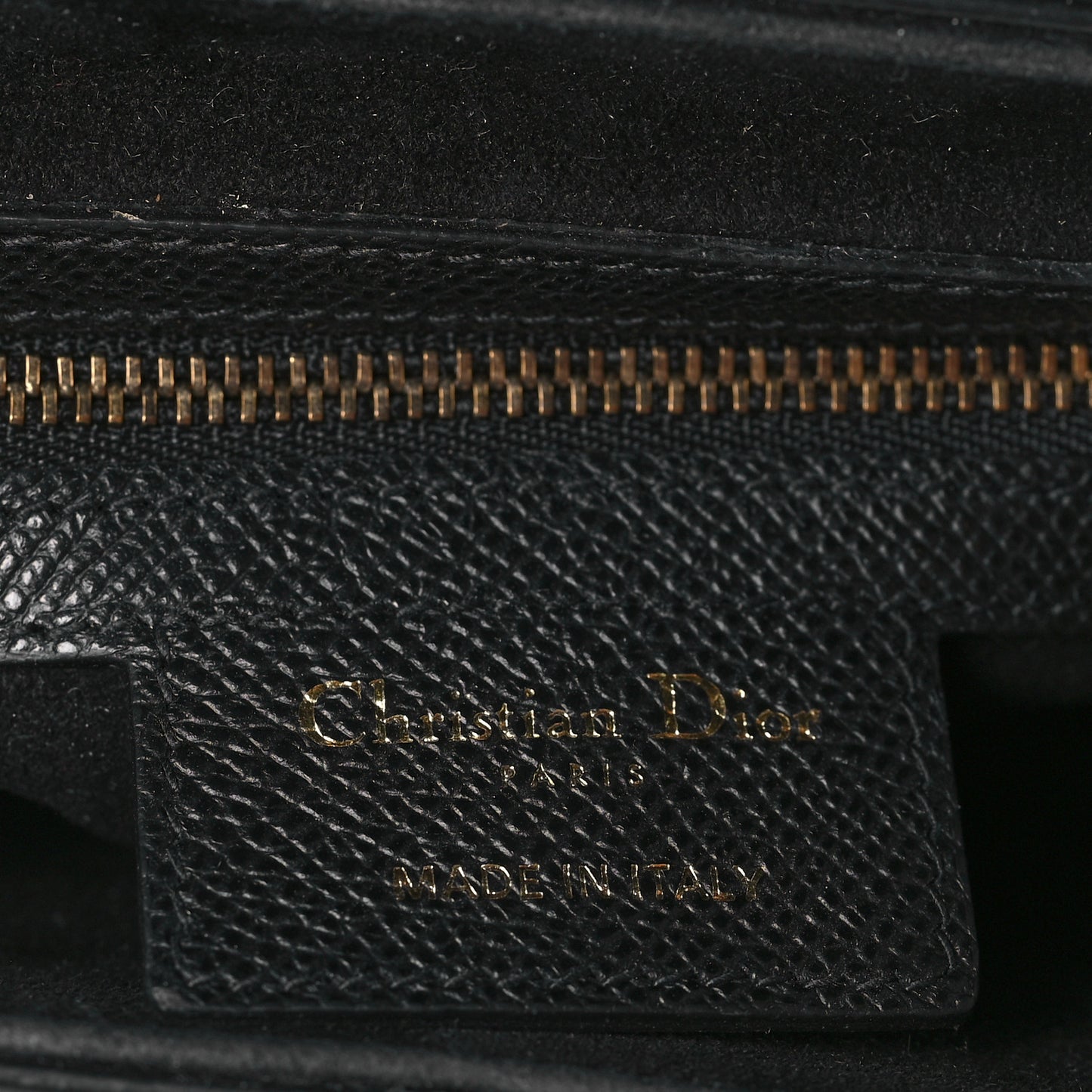 Grained Calfskin Saddle Bag Black
