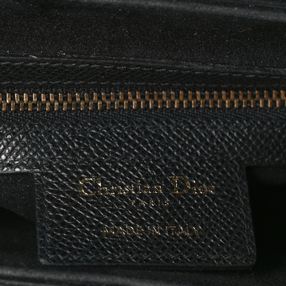 Christian Dior Grained Calfskin Saddle Bag Black 6 of 10