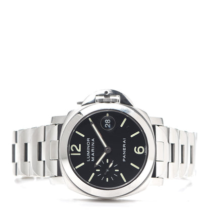 Panerai Stainless Steel 44mm Marina Luminor Automatic Watch Black PAM00050 2 of 6