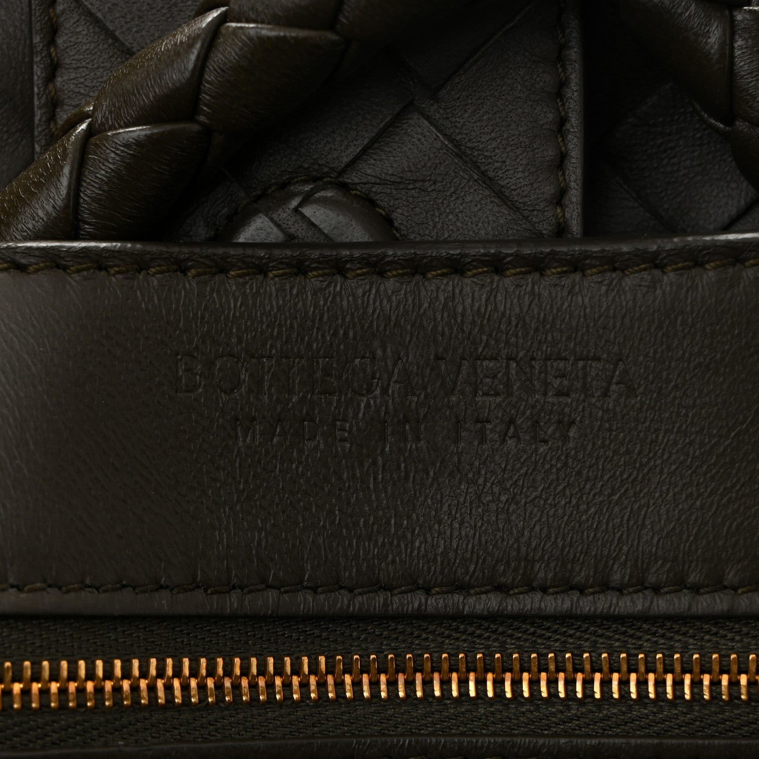Bottega Veneta Nappa Intrecciato Medium Andiamo Shoulder Bag Kaki 6 of 9