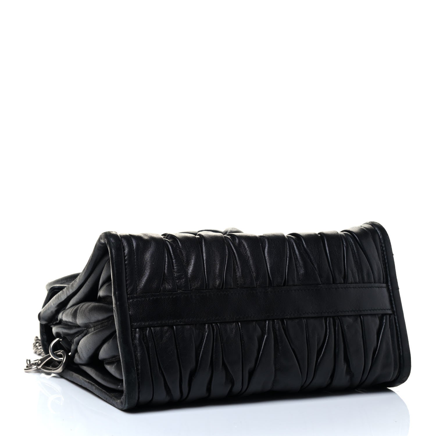 Miu Miu Nappa Matelasse Top Handle Tote Black 6 of 10