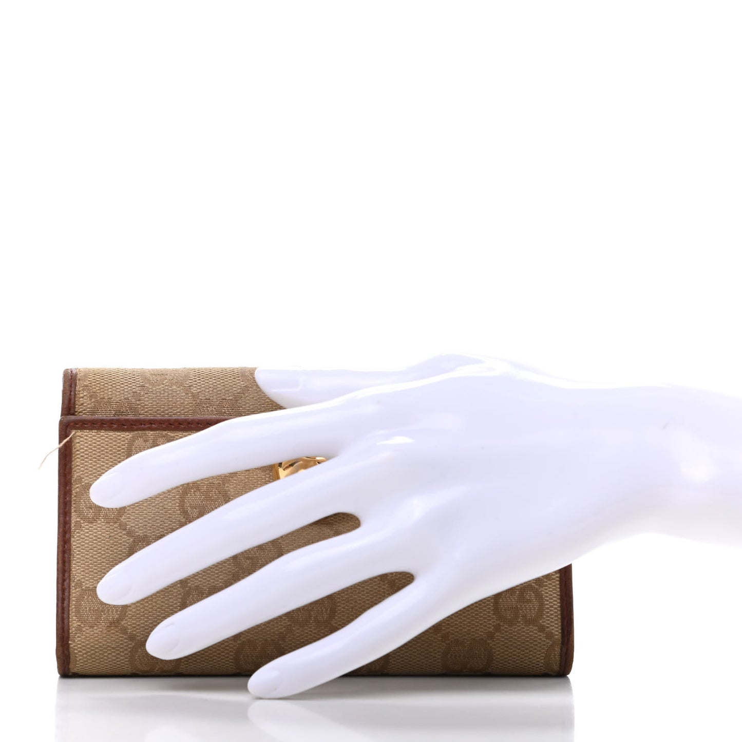 Monogram Clip Trifold Wallet Brown