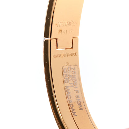 Hermes Enamel Narrow Clic Clac H Bracelet GM Gris Macadam 4 of 4