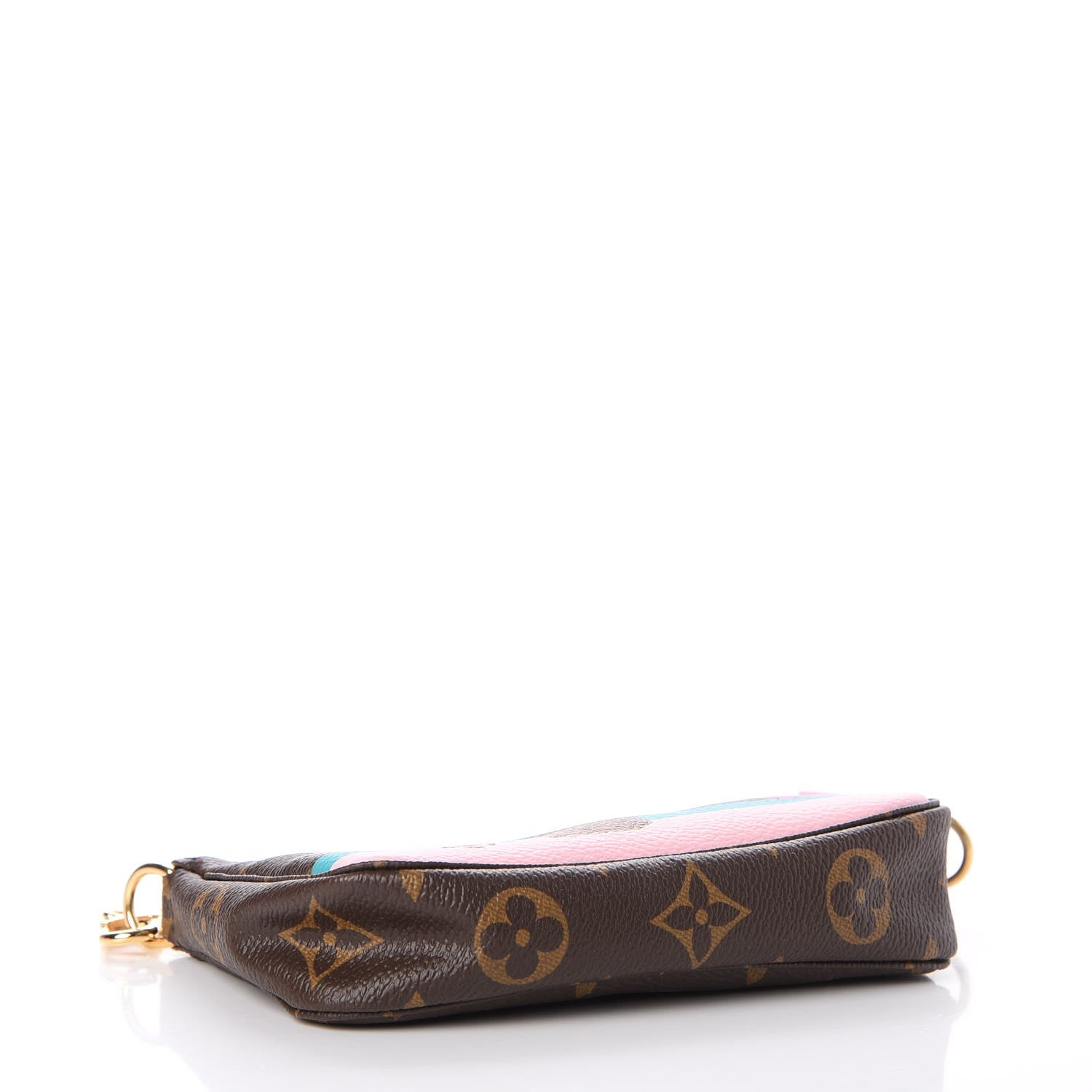Louis Vuitton Monogram 2016 Christmas Animation Mini Pochette Accessories Rose Ballerine 4 of 8