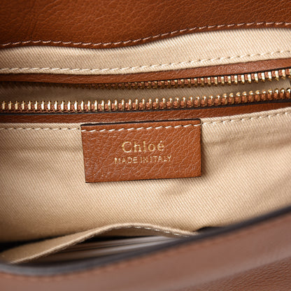 Chloe Suede Calfskin Small Faye Backpack Tobacco 8 of 9
