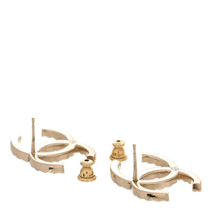 Chanel Baguette Crystal High Society CC Earrings Gold 3 of 5