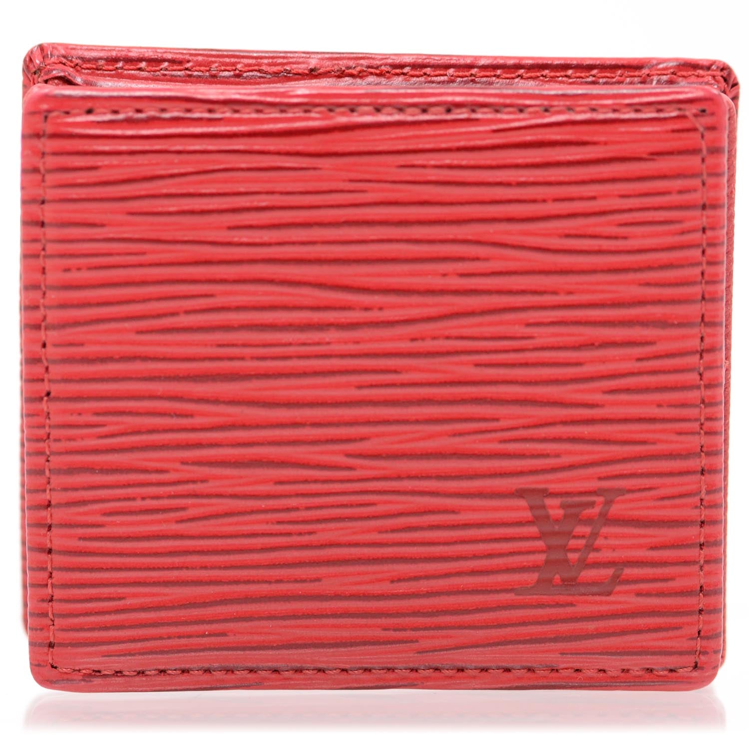 Louis Vuitton Epi Porte-Monnaie Boite Coin Purse Red 1 of 9
