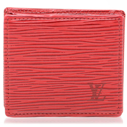 Louis Vuitton Epi Porte-Monnaie Boite Coin Purse Red 1 of 9