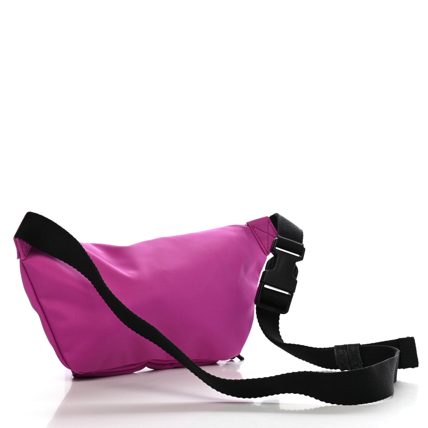 Balenciaga Sport Nylon Logo Embroidered Small Wheel Beltpack Fuchsia Black 3 of 9