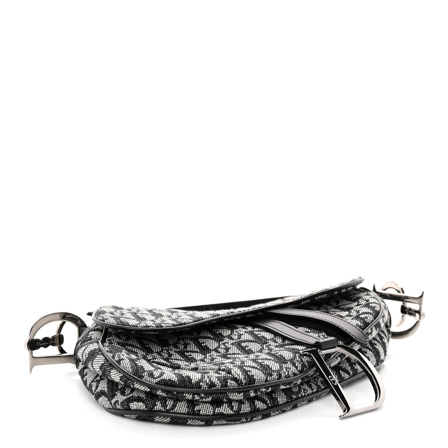 Monogram Saddle Bag Black