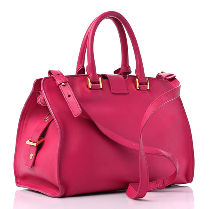 Saint Laurent Calfskin Small Monogram Cabas Fuchsia 4 of 16