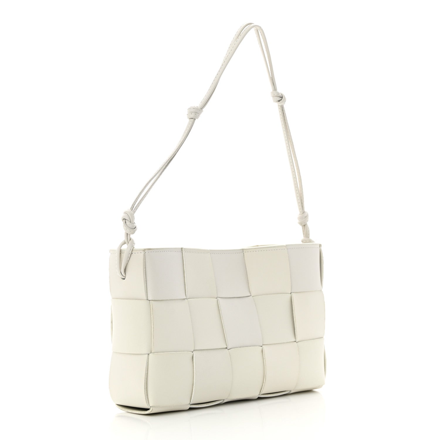Bottega Veneta Calfskin Maxi Intrecciato Cassette Pouch On Strap Chalk 3 of 15