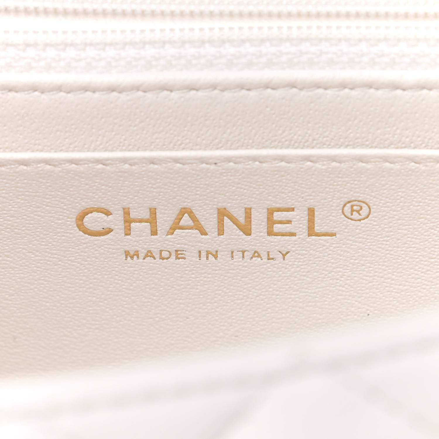 Chanel Lambskin Quilted Mini Rectangular Flap White 5 of 8