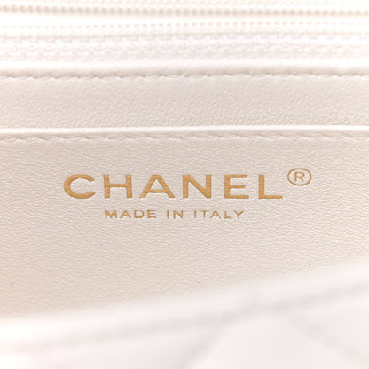 Chanel Lambskin Quilted Mini Rectangular Flap White 5 of 8