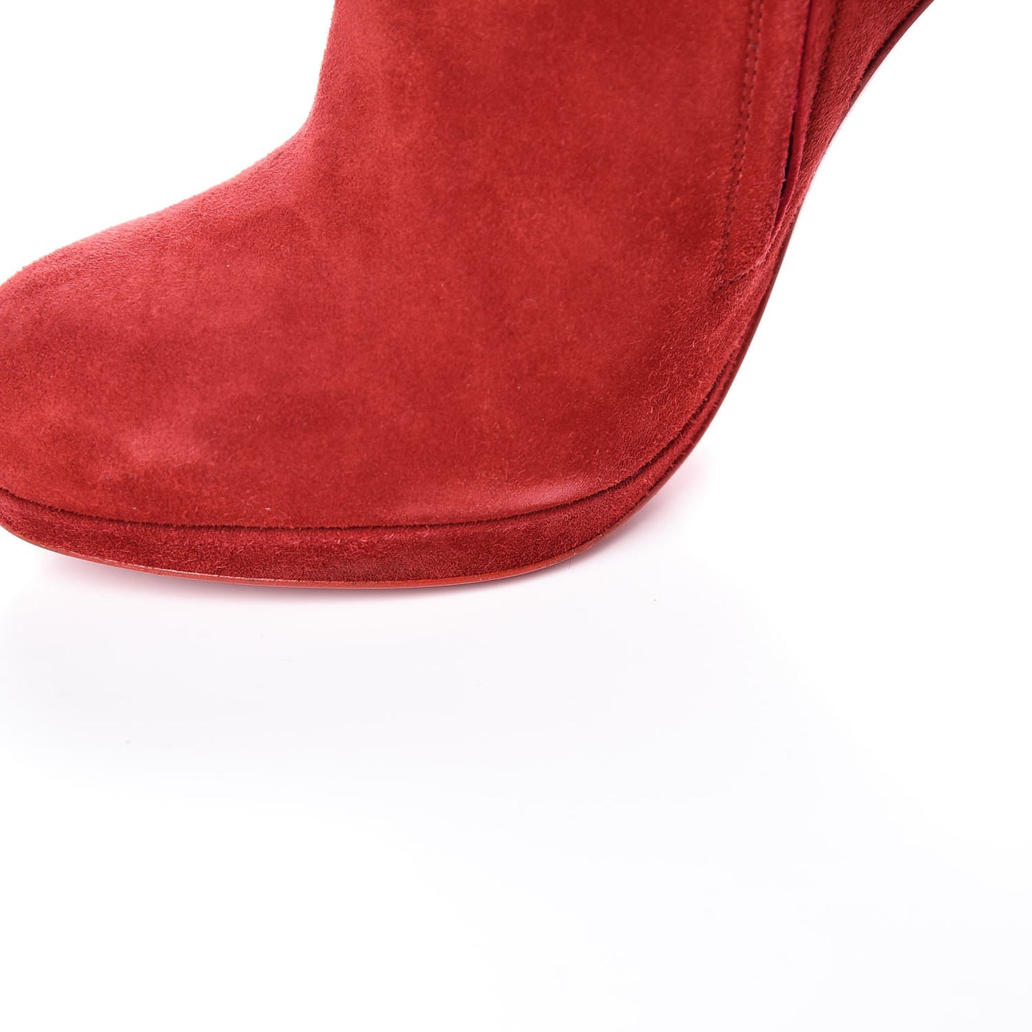 Veau Velours Bella Top 120 Ankle Boots 36.5 Carmin