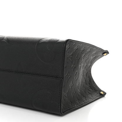 Louis Vuitton Empreinte Monogram Giant OnTheGo MM Black 9 of 10