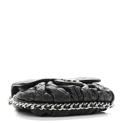 Chanel Washed Lambskin Mini Chain Around Messenger Black 4 of 11