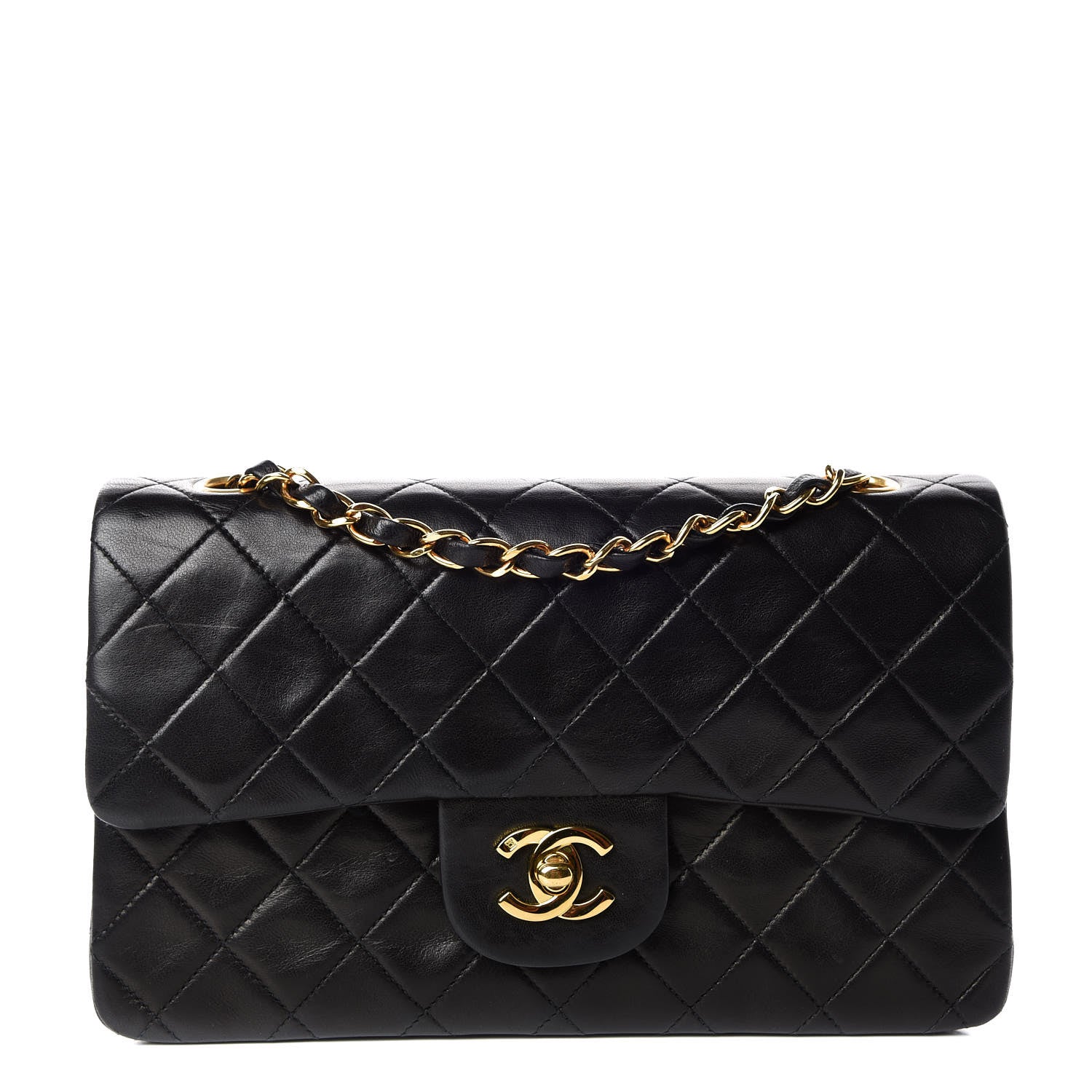 Chanel Lambskin Quilted Small Double Flap Black 1 of 16