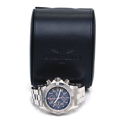 Breitling Stainless Steel 45mm Avenger Skyland Automatic Watch Blue A13380 5 of 5