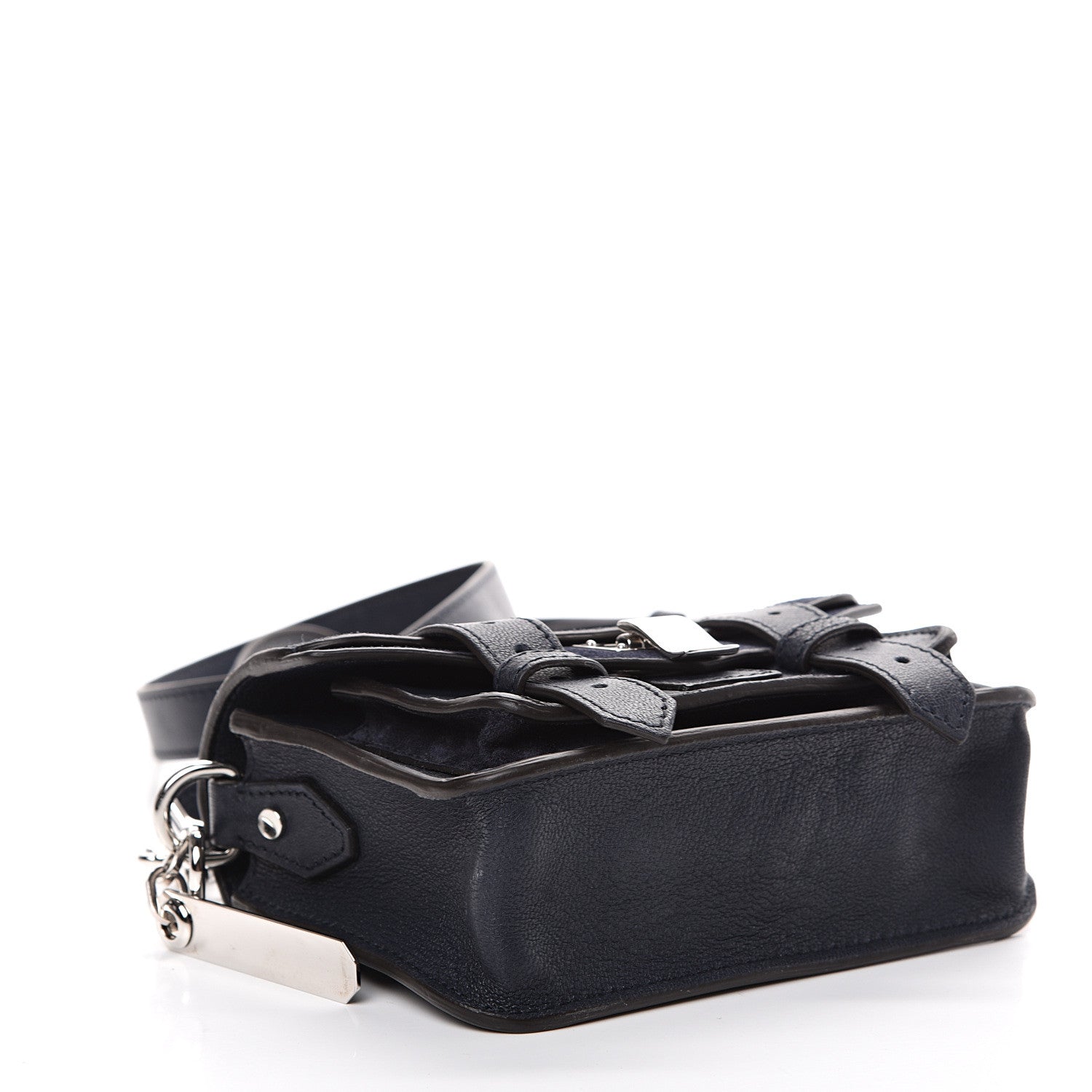 Proenza Schouler Suede Micro PS1 Satchel Dark Navy 3 of 12