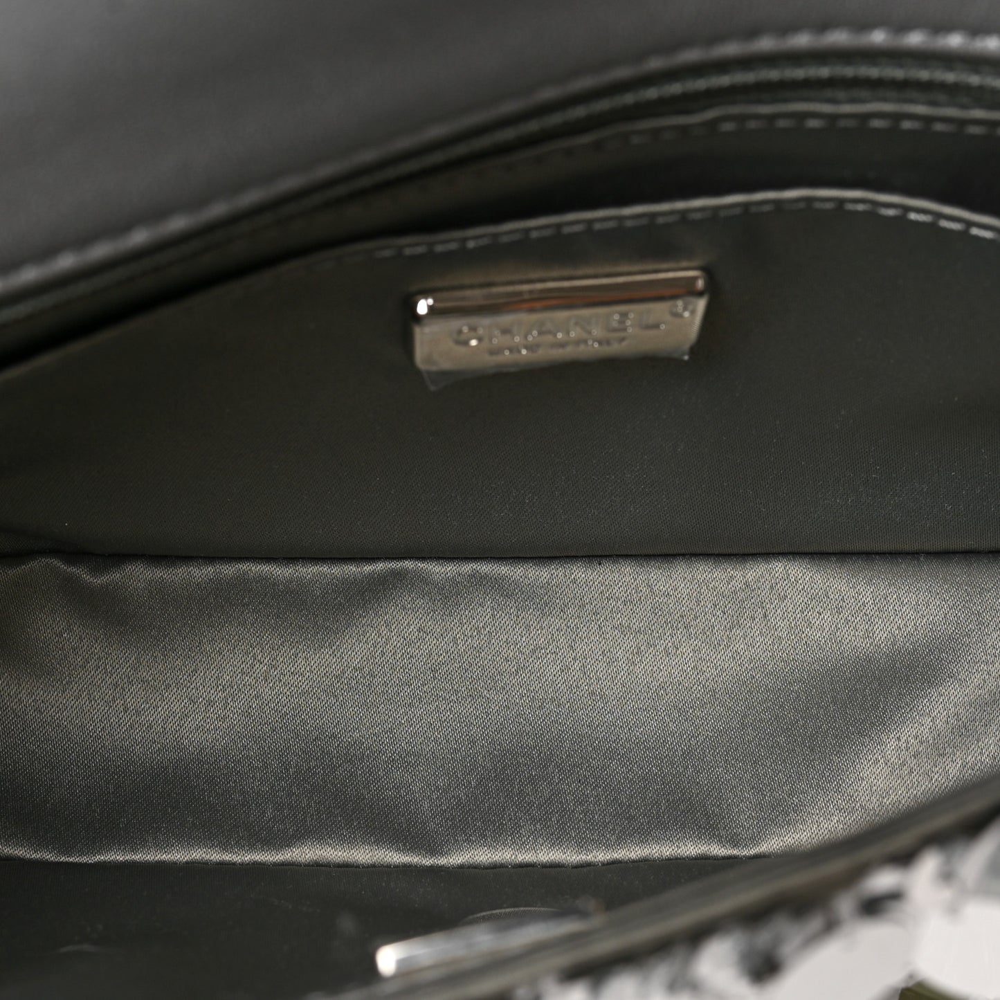 Sequin Mini Rectangular Flap Silver