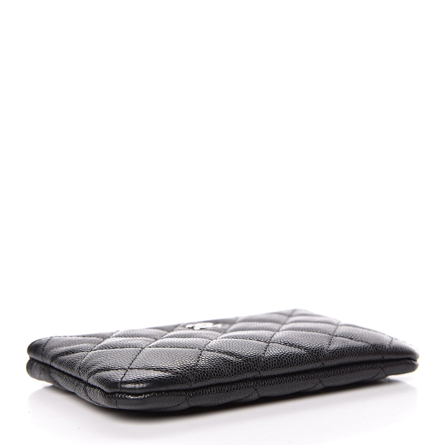 Caviar Quilted Small Cosmetic Case Black