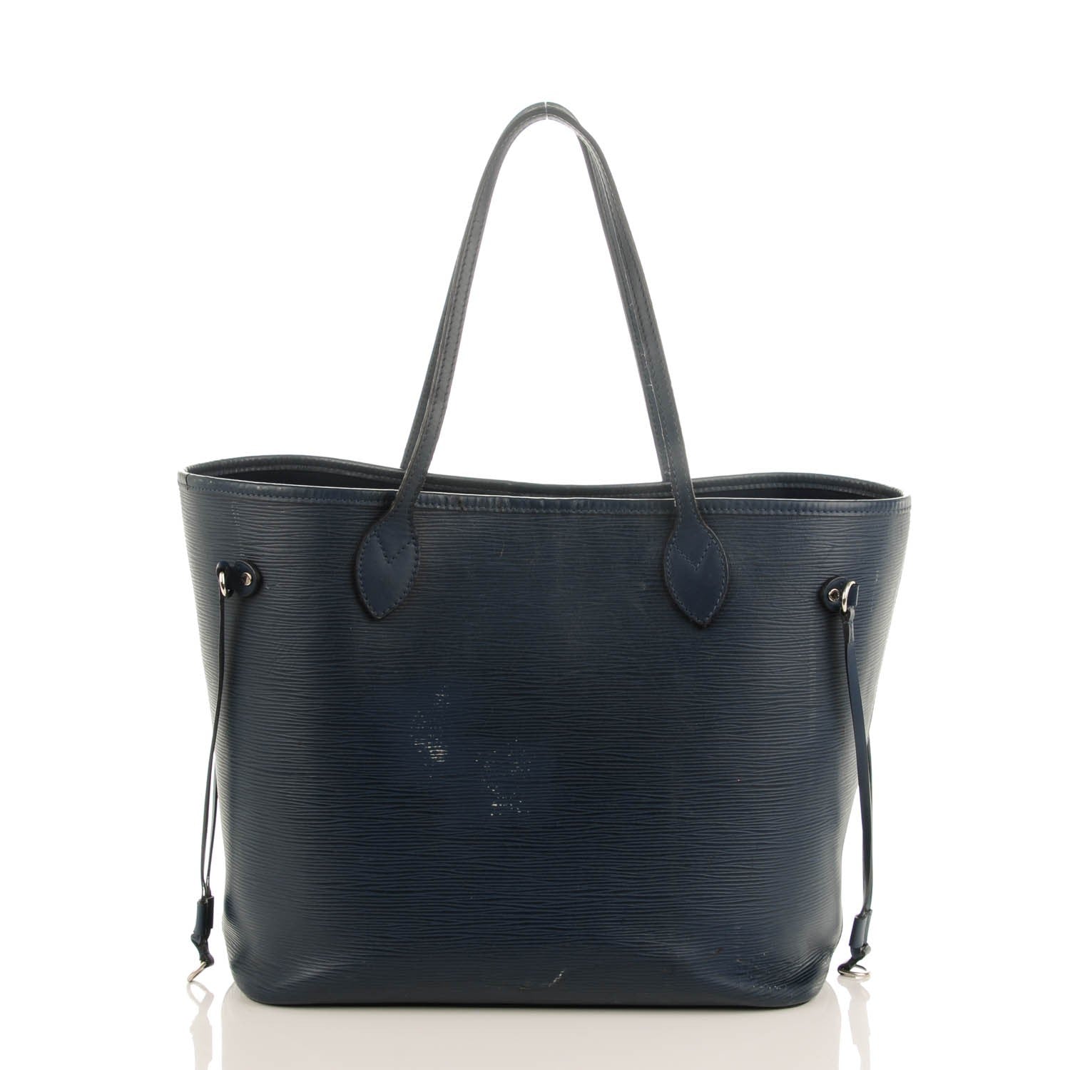 Louis Vuitton Epi Neverfull MM Indigo 3 of 15