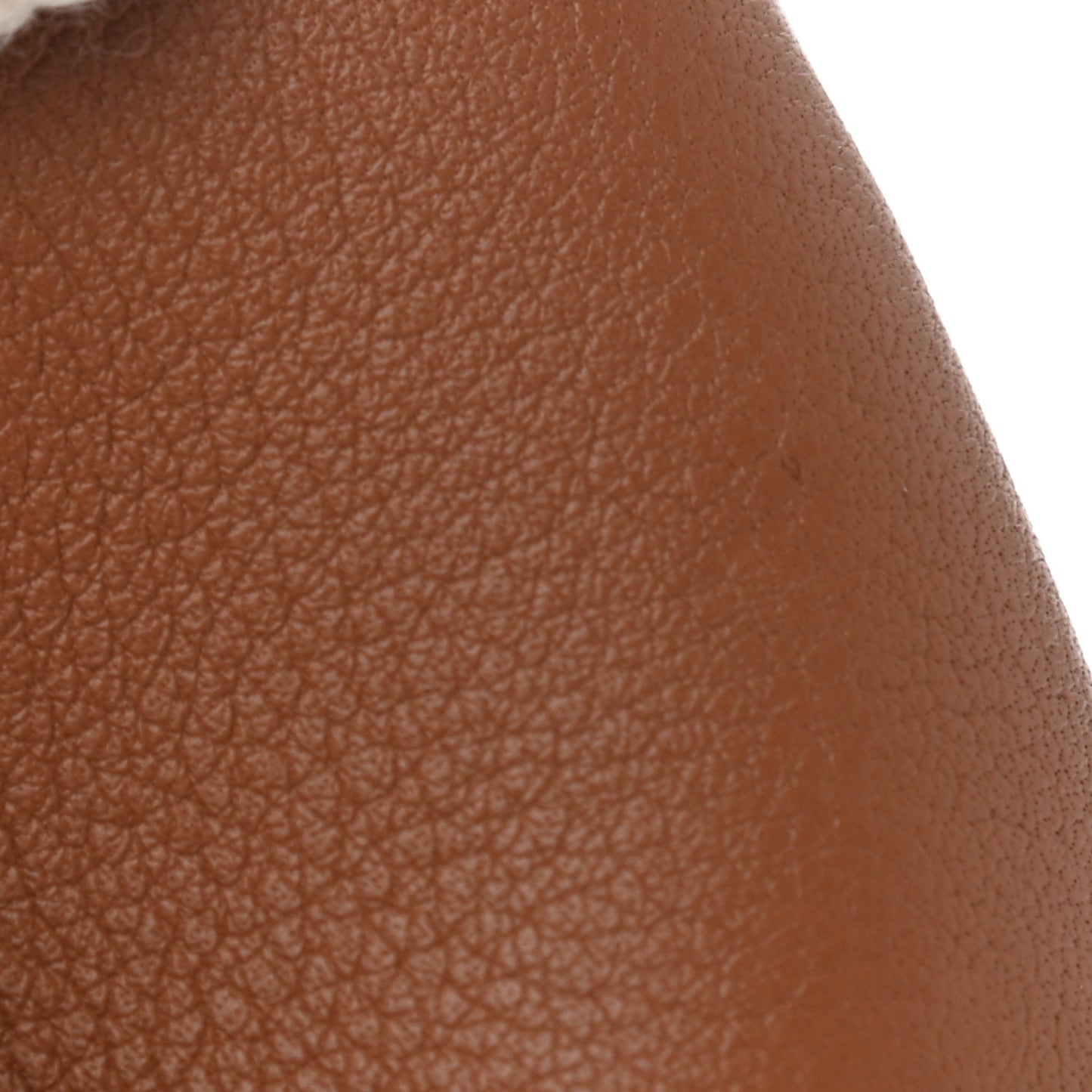 Calfskin Crochet Trip Bunny Charm Tan