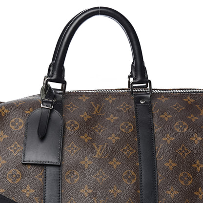 Louis Vuitton Monogram Macassar Keepall Bandouliere 55 9 of 9