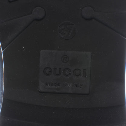 Gucci GG Plus Monogram Prato Flat Rubber Boots 37 Ebony 6 of 7