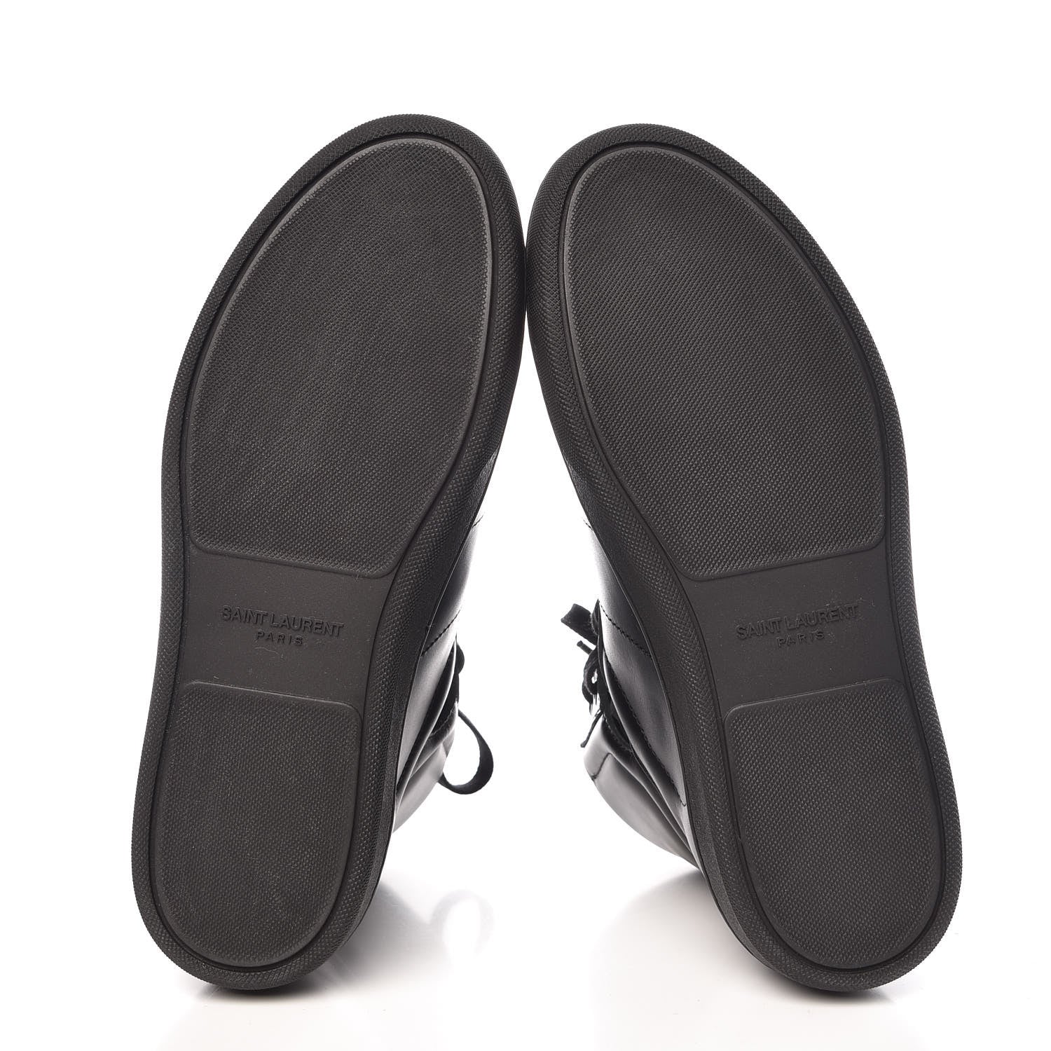 Saint Laurent Calfskin Mens Court Classic SL/01H High Top Sneakers 39 Black 5 of 9