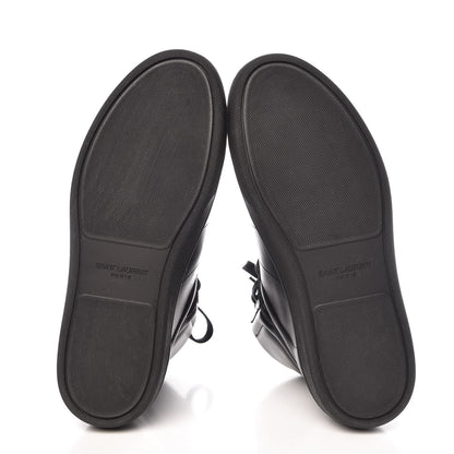 Saint Laurent Calfskin Mens Court Classic SL/01H High Top Sneakers 39 Black 5 of 9