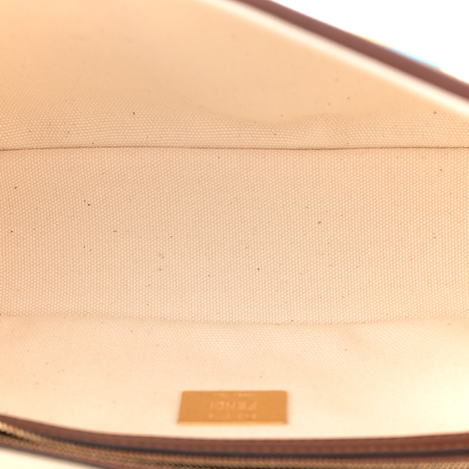 Fendi X SARA COLEMAN Canvas Vitello King Seta FF Fish Eye Embroidered Baguette Grezzo Multicolor Ghianda 5 of 11