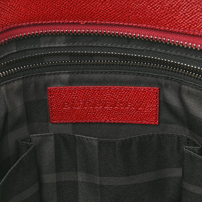 Burberry Textured Calfskin Small Newberg Briefcase Red 5 of 10