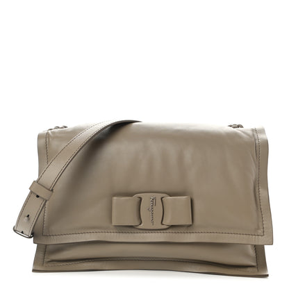 Salvatore Ferragamo Calfskin Small Viva Bow Shoulder Bag Bay Leaf 1 of 11