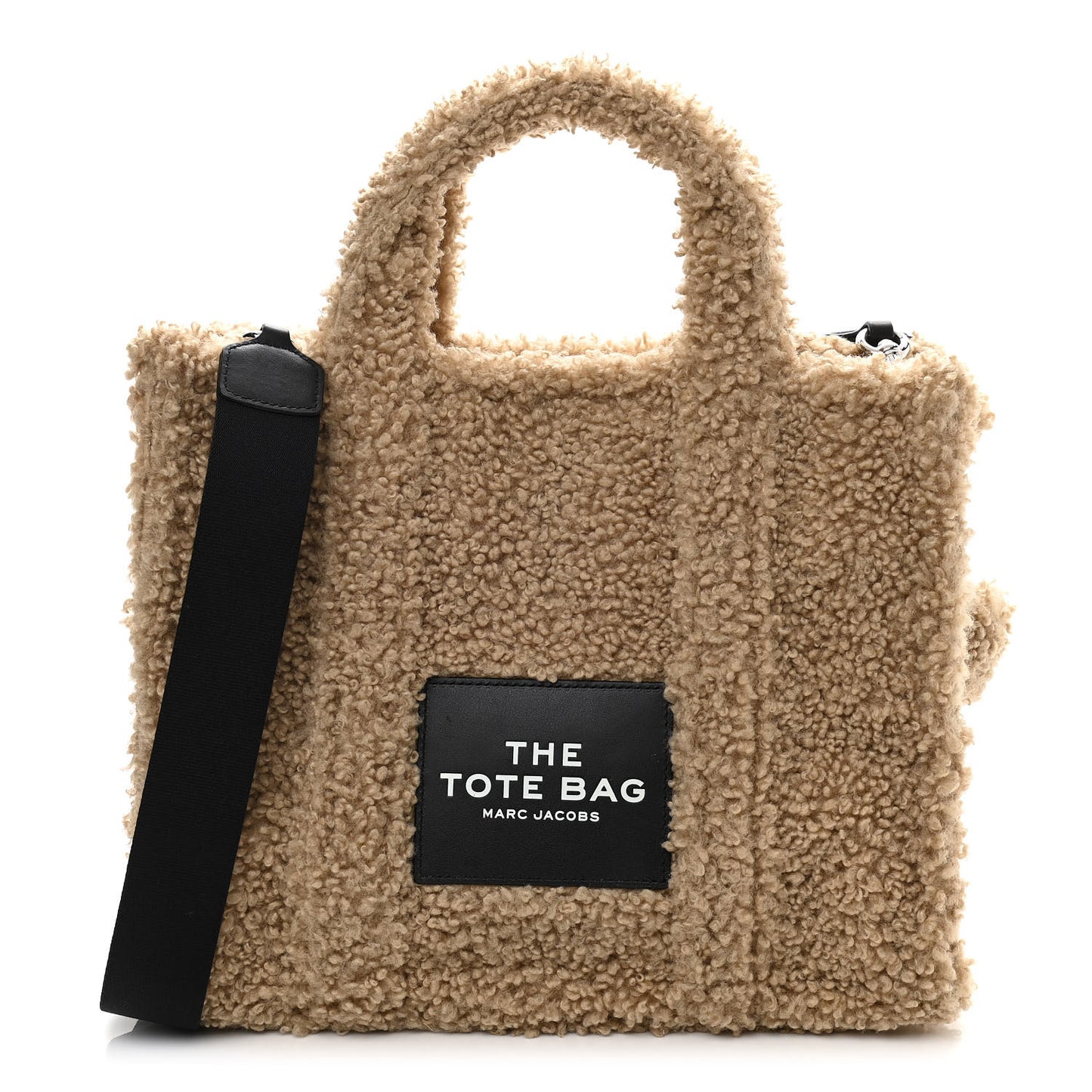 Polyester Cotton Medium The Teddy Traveler Tote Bag Beige