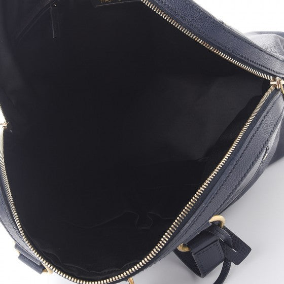 Calfskin Oversized Muse Navy Blue
