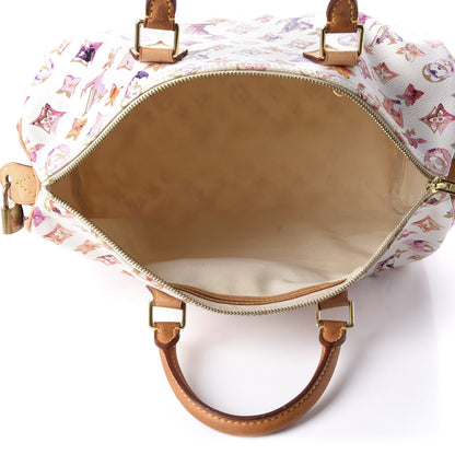 Louis Vuitton Watercolor Aquarelle Speedy 35 White 5 of 11
