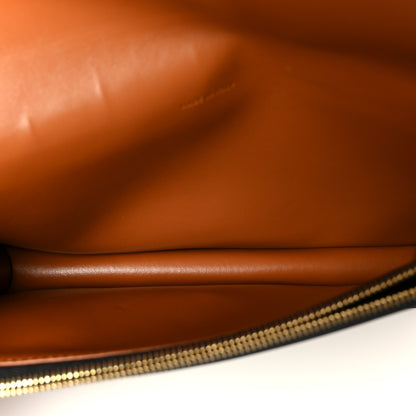 Celine Triomphe Canvas Lambskin Wallet On Strap Tan 7 of 12