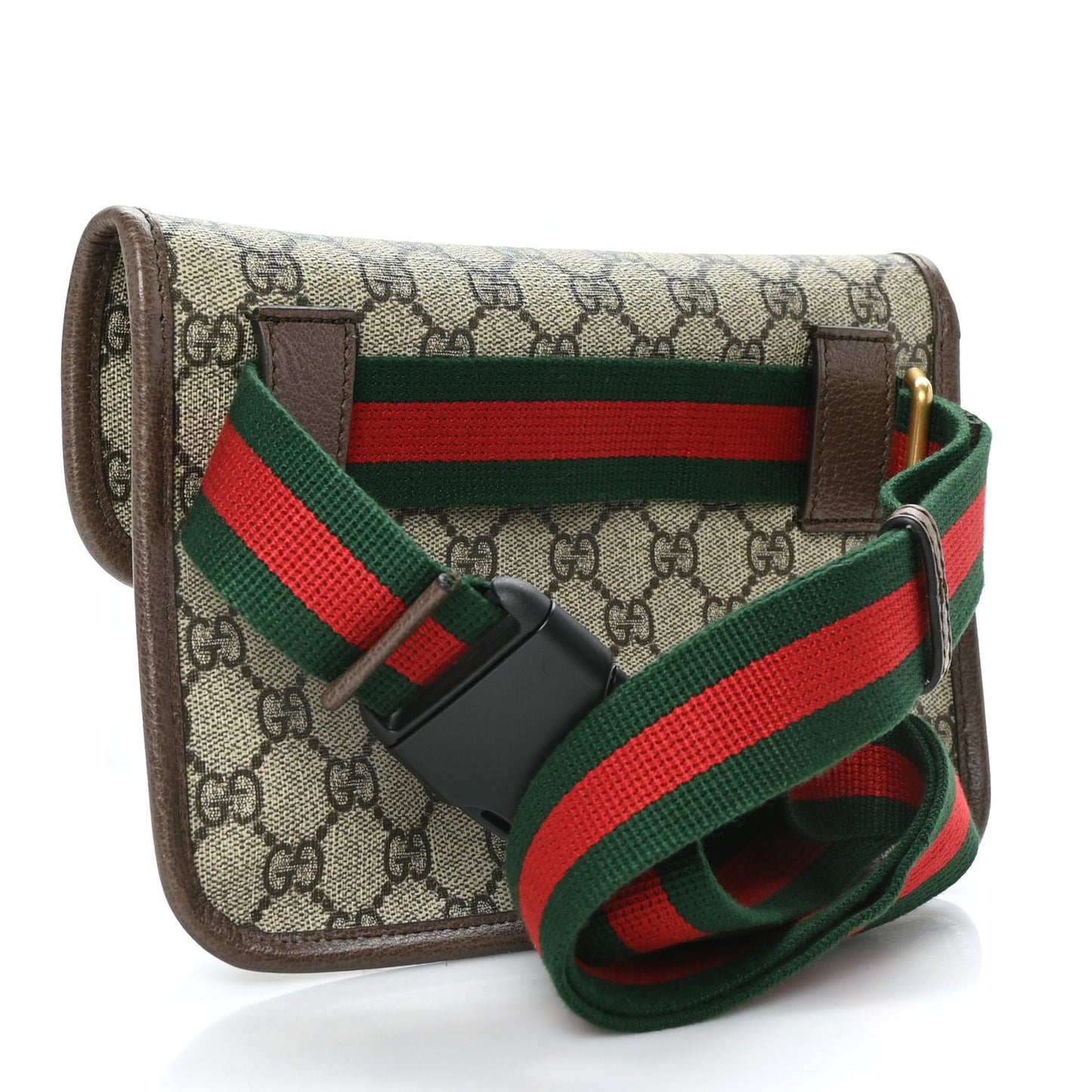 GG Supreme Monogram Neo Vintage Web Belt Bag Brown