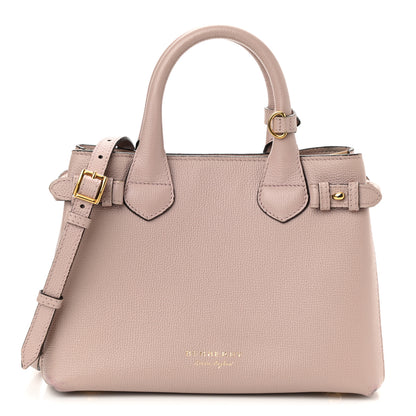 Burberry Grainy Calfskin House Check Small Banner Tote Pale Orchid 1 of 8