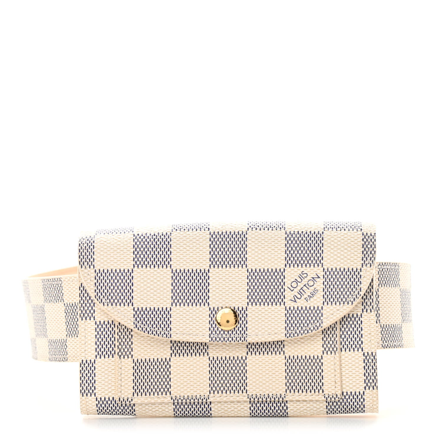 Louis Vuitton Damier Azur Pochette Solo Belt 80 32 1 of 13