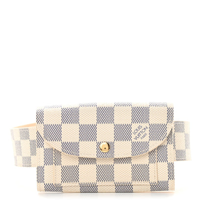 Louis Vuitton Damier Azur Pochette Solo Belt 80 32 1 of 13