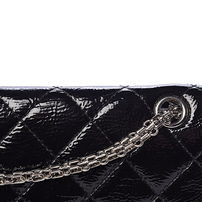 Chanel Distressed Patent Quilted 2.55 Reissue 227 Flap Black 12 of 16