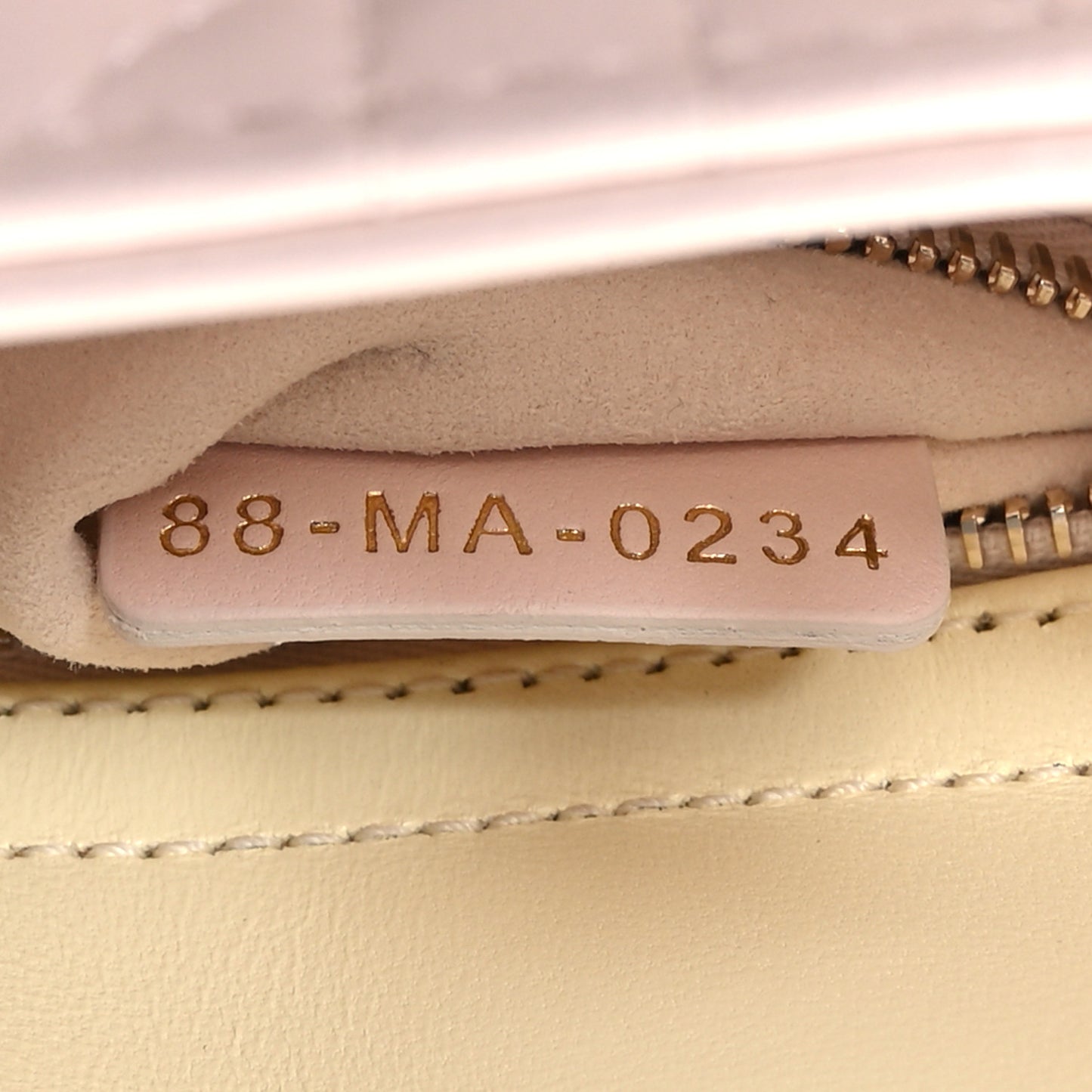 Lambskin Cannage Mini Bi-Color Lady Dior Rose Quartz Pastel Yellow