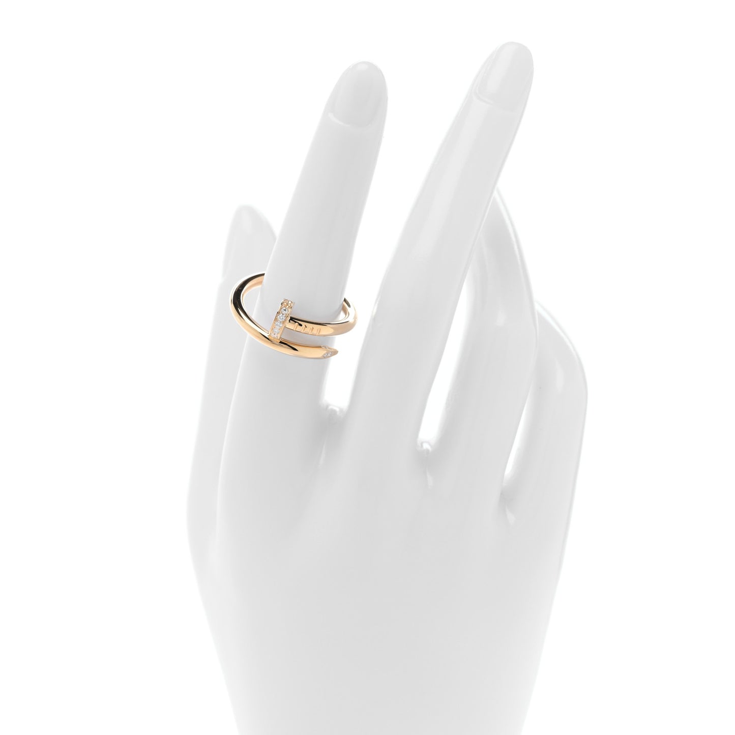 18K Yellow Gold Diamond Juste Un Clou Ring 56 7.5